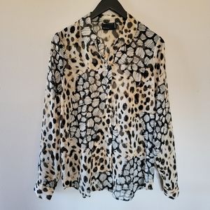 ASOS DESIGN mixed animal print shirt - Size 10